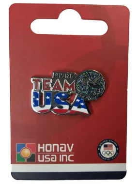 2020 Summer Olympics Tokyo Japan "Team USA" Diving Pictogram Metal Lapel Pin