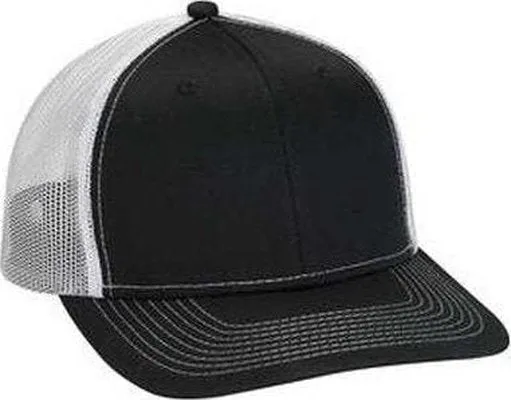 Adams PV112 Adult Eclipse Cap - Black White