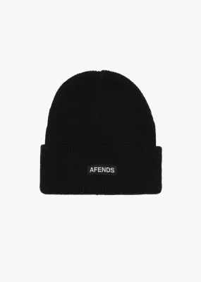 AFENDS Mens Hometown - Beanie - Black