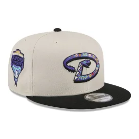 Arizona Diamondbacks Floral Fill Light Beige 9FIFTY Snapback Cap