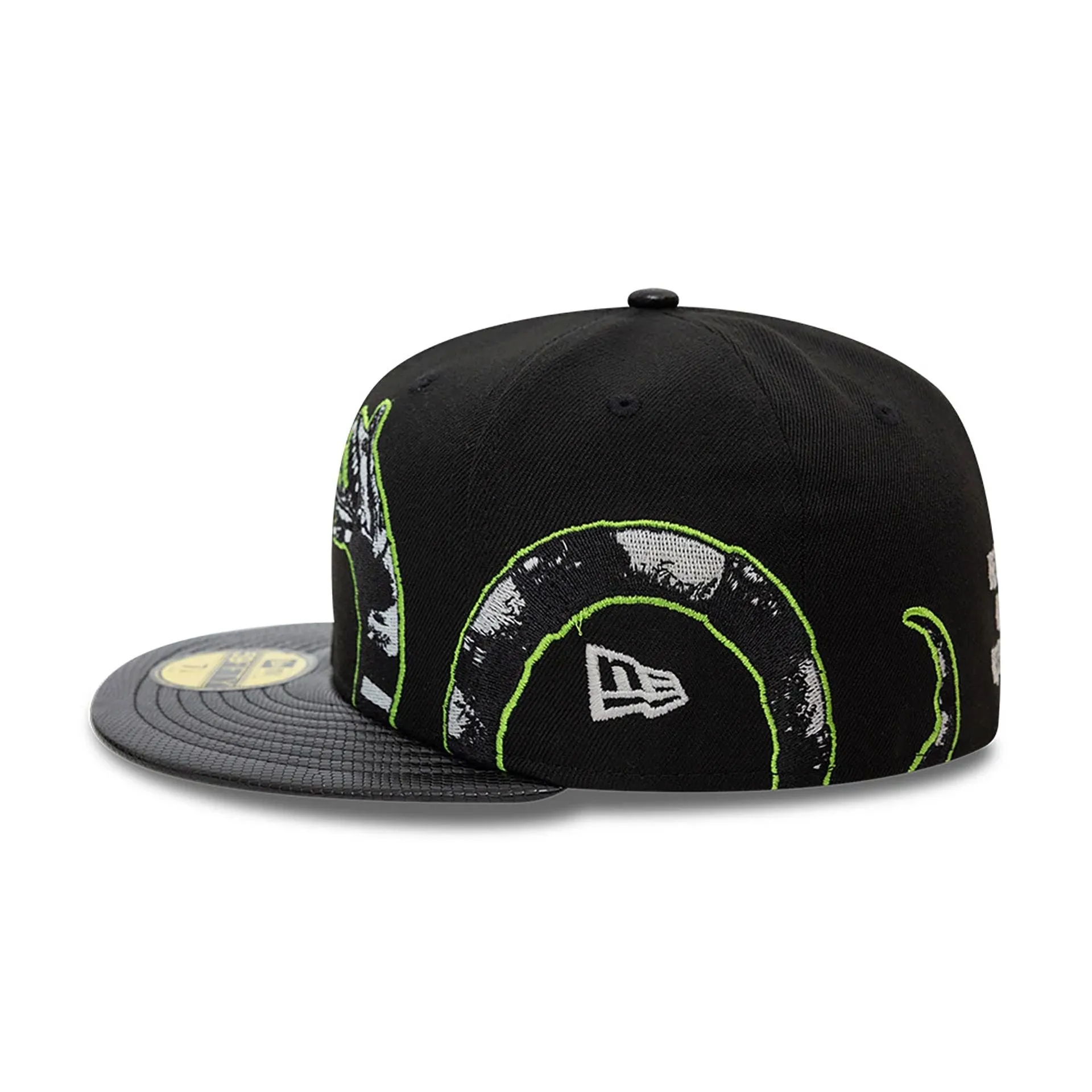 Beetlejuice Worm Black 59FIFTY Fitted Cap