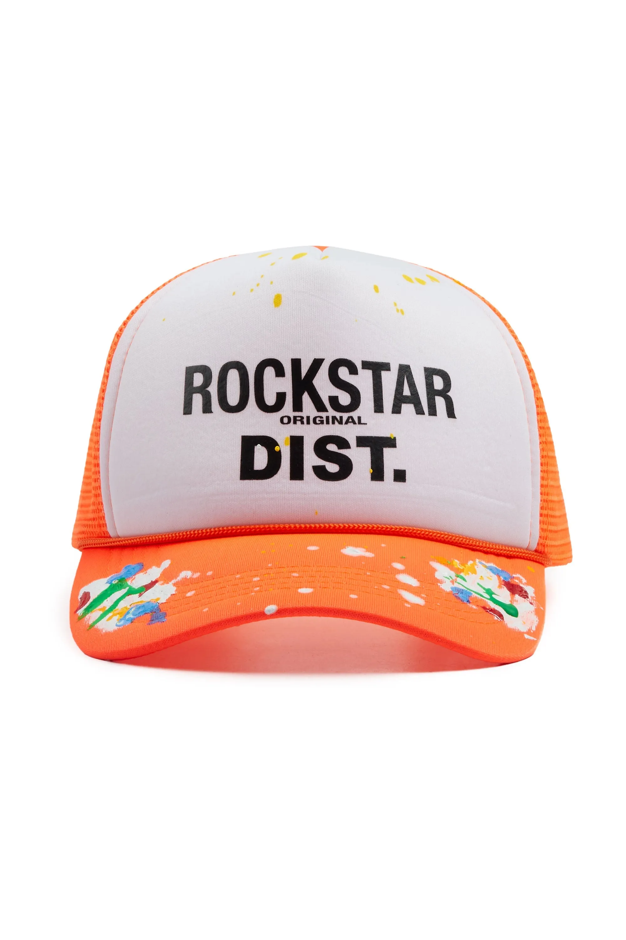 Boys Neptune White/Orange Trucker Hat