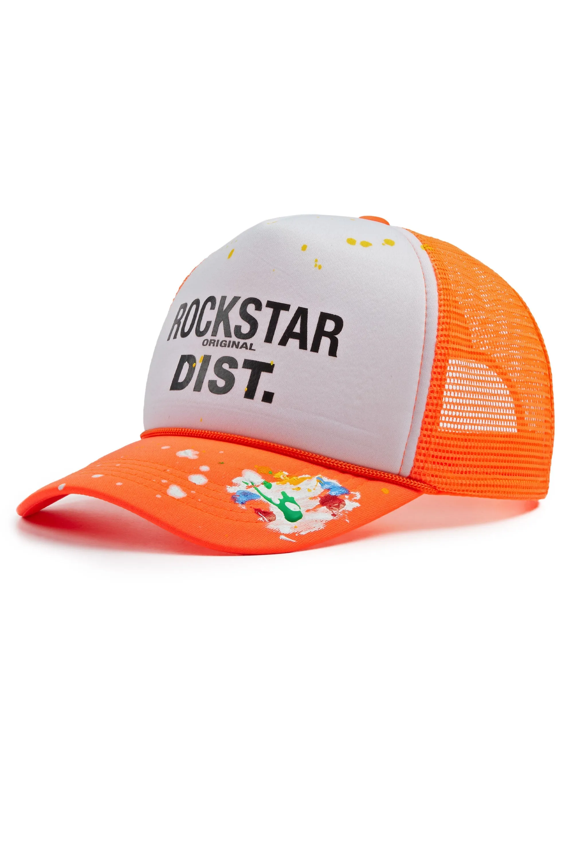 Boys Neptune White/Orange Trucker Hat