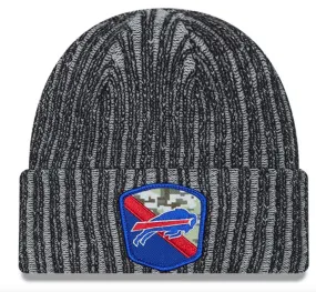 Buffalo Bills New Era 2023 Salute To Service Cuffed Knit Hat - Black