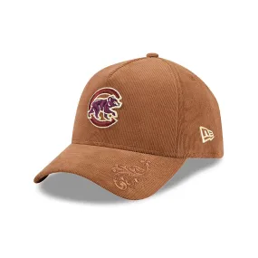 Chicago Cubs Ornamental Cord Brown 9FORTY A-Frame Adjustable Cap