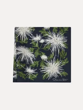 Chrysanthemum Silk Twill Scarf