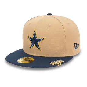 Dallas Cowboys NFL Pin Pack Light Beige 59FIFTY Fitted Cap