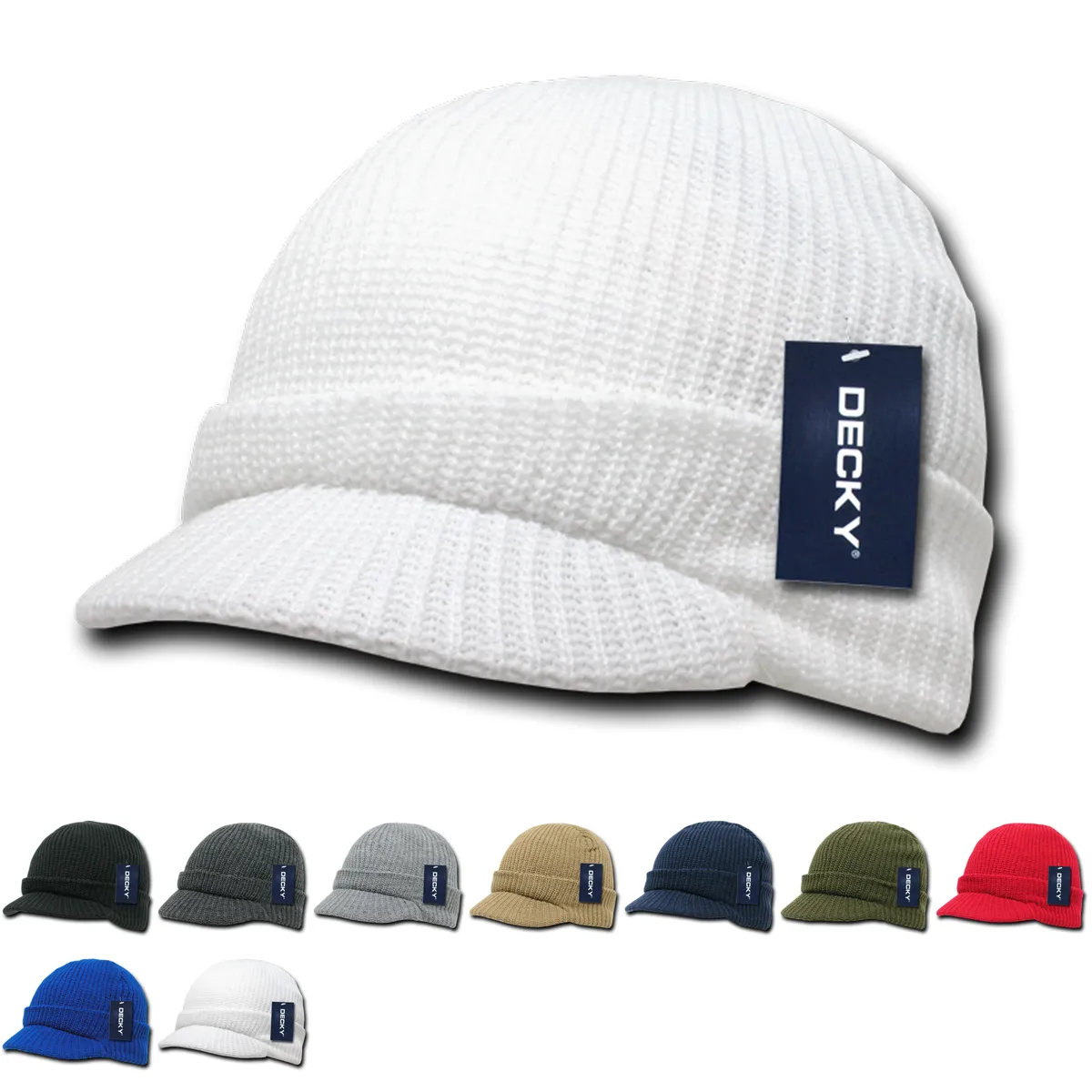 Decky 605 - GI HybriCap Beanie, Knit Cap, Jeep Cap