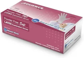 Disposable Gloves Diamond Latex Glove Powdered White CDLP50