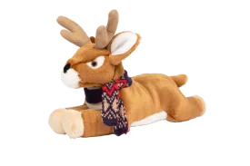 Fluff & Tuff Robbie Reindeer Plush Holiday Toy for Dogs