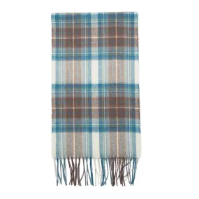 Glenmore 100% Lambswool Tartan Scarf - Stewart Muted Blue