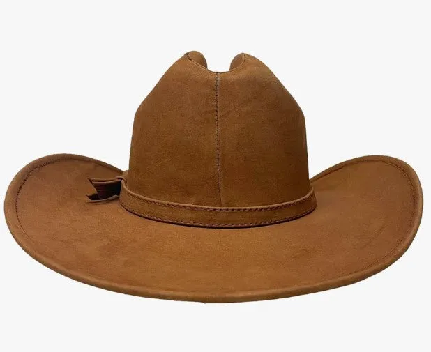 Gorge Copper Cattleman Leather Cowboy Hat