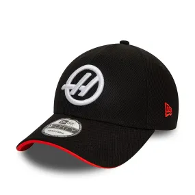 Haas Racing F1 New Era 9Forty 2024 Team Black Baseball Hat - Adult/Kids