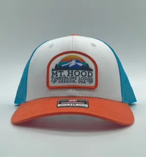 Hat - Daybreak Cap - White/Turquoise/Orange