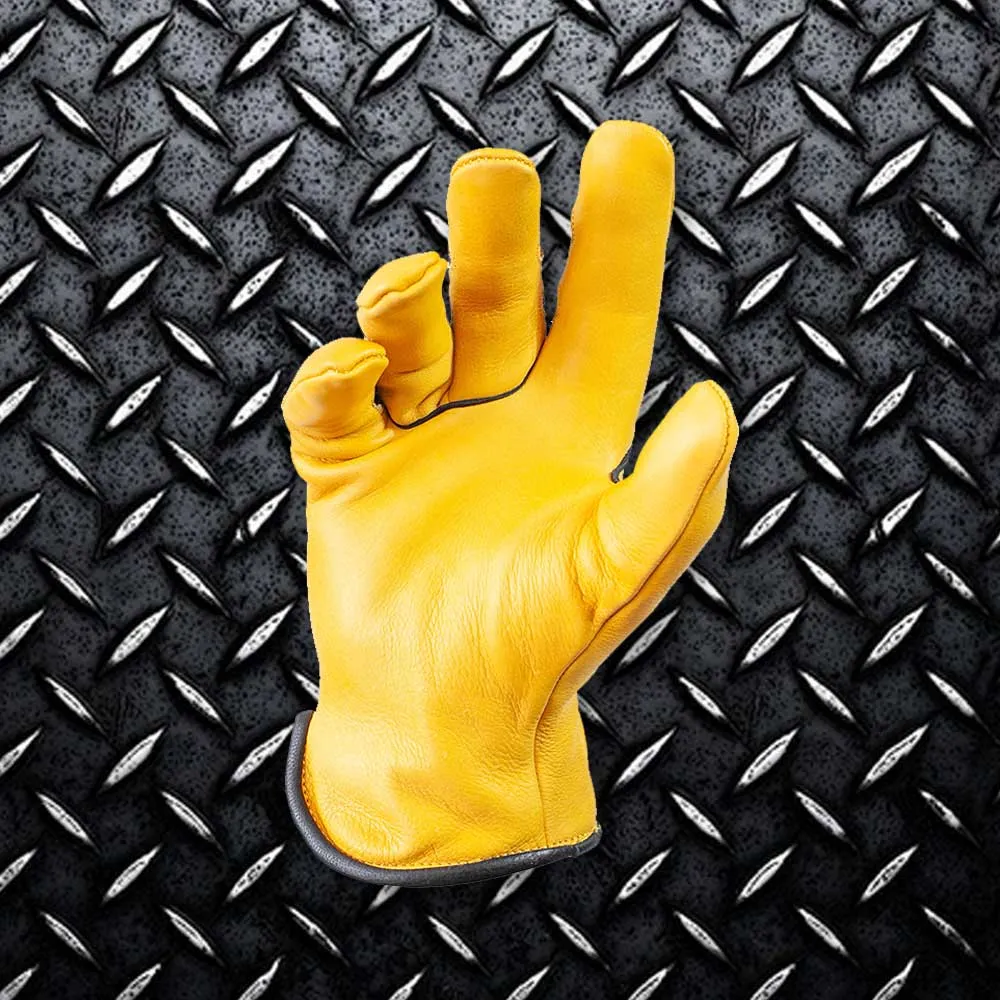 Kevlar-Lined Cut & Water Resistant Cowhide Gloves - S395