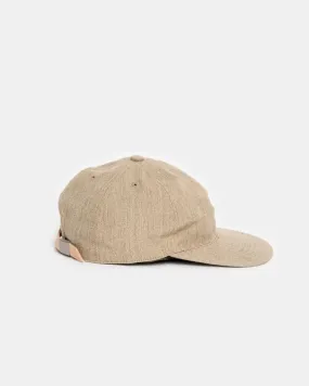 Leather Strap Cap in Tan