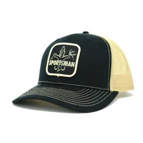 Logo Patch Snapback Fishing Hat - Black/Gold