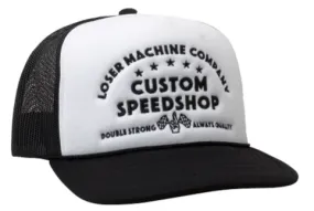 LOSER MACHINE - DOUBLE DOWN HAT - BLACK/WHITE