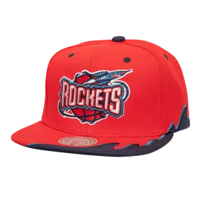 Men's Houston Rockets Mitchell & Ness HWC Rising Tide Adjustable Cap