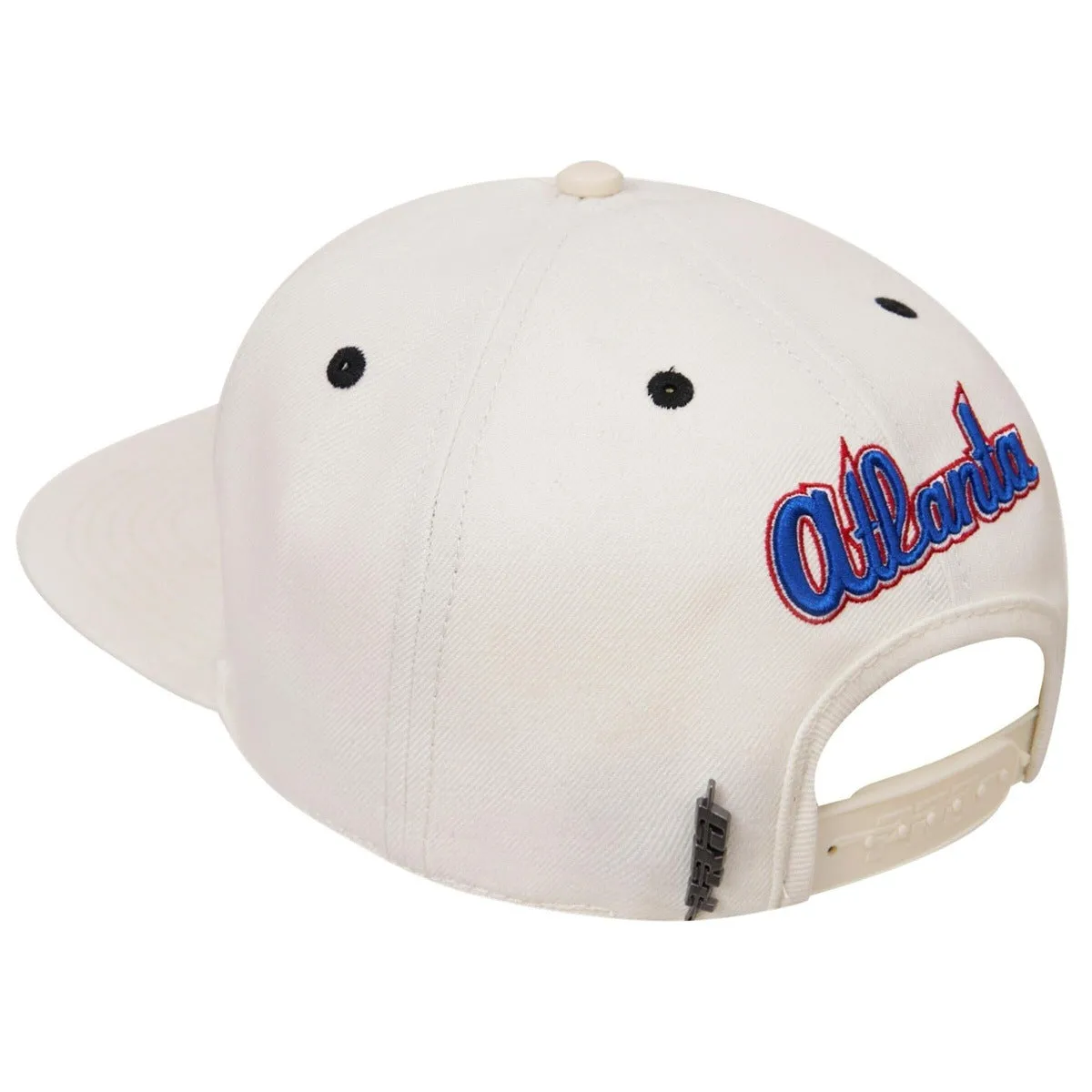 MLB ATLANTA BRAVES RETRO CLASSIC UNISEX LOGO WOOL SNAPBACK HAT (EGGSHELL)