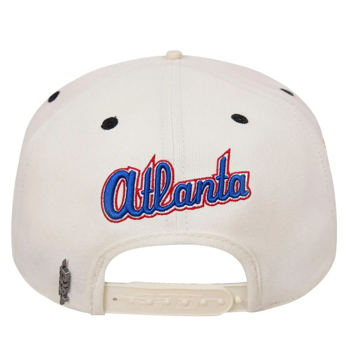 MLB ATLANTA BRAVES RETRO CLASSIC UNISEX LOGO WOOL SNAPBACK HAT (EGGSHELL)