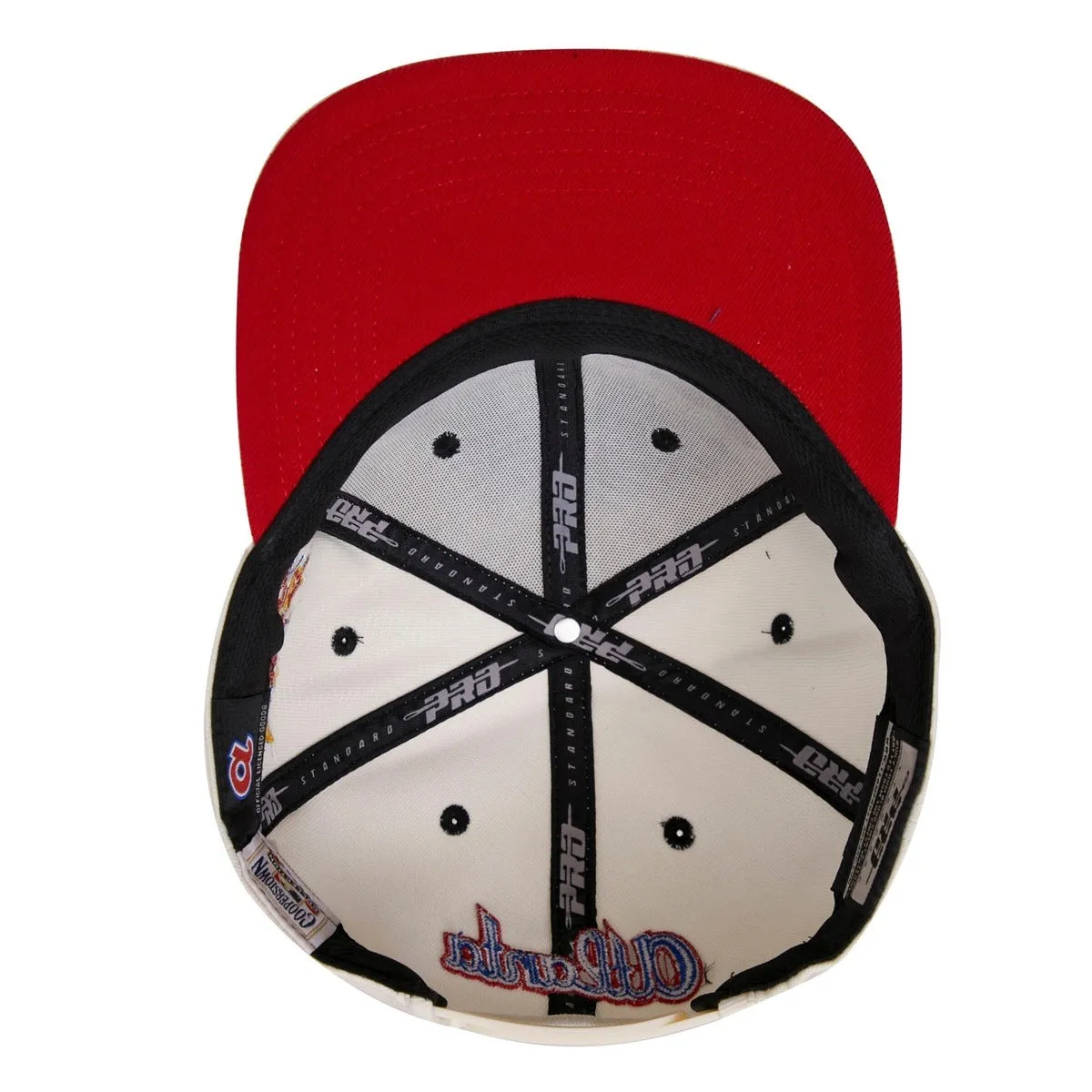 MLB ATLANTA BRAVES RETRO CLASSIC UNISEX LOGO WOOL SNAPBACK HAT (EGGSHELL)