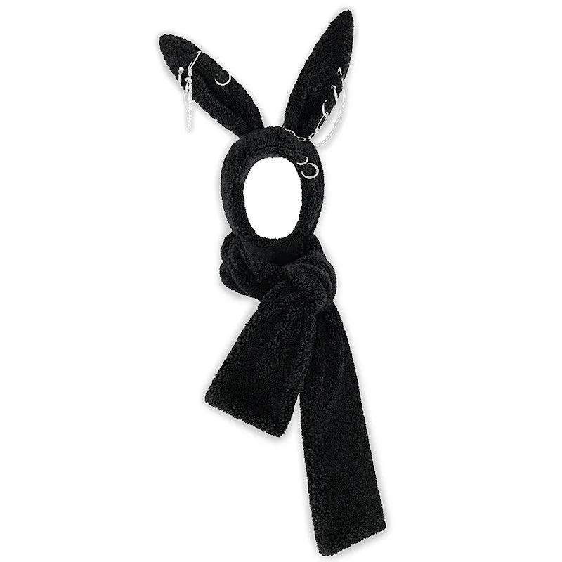 Plush Scarf Piercing Rabbit Hat【s0000000487】