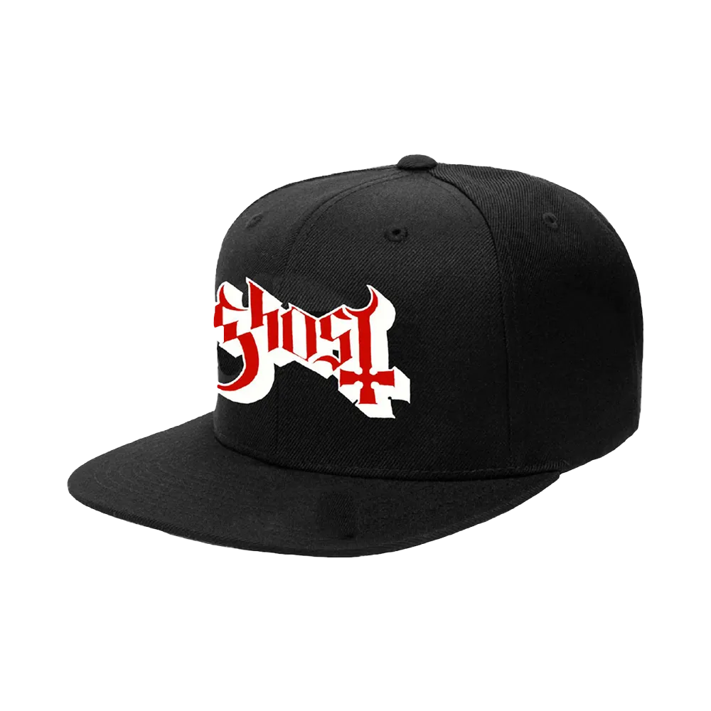 Red Logo Snapback Cap