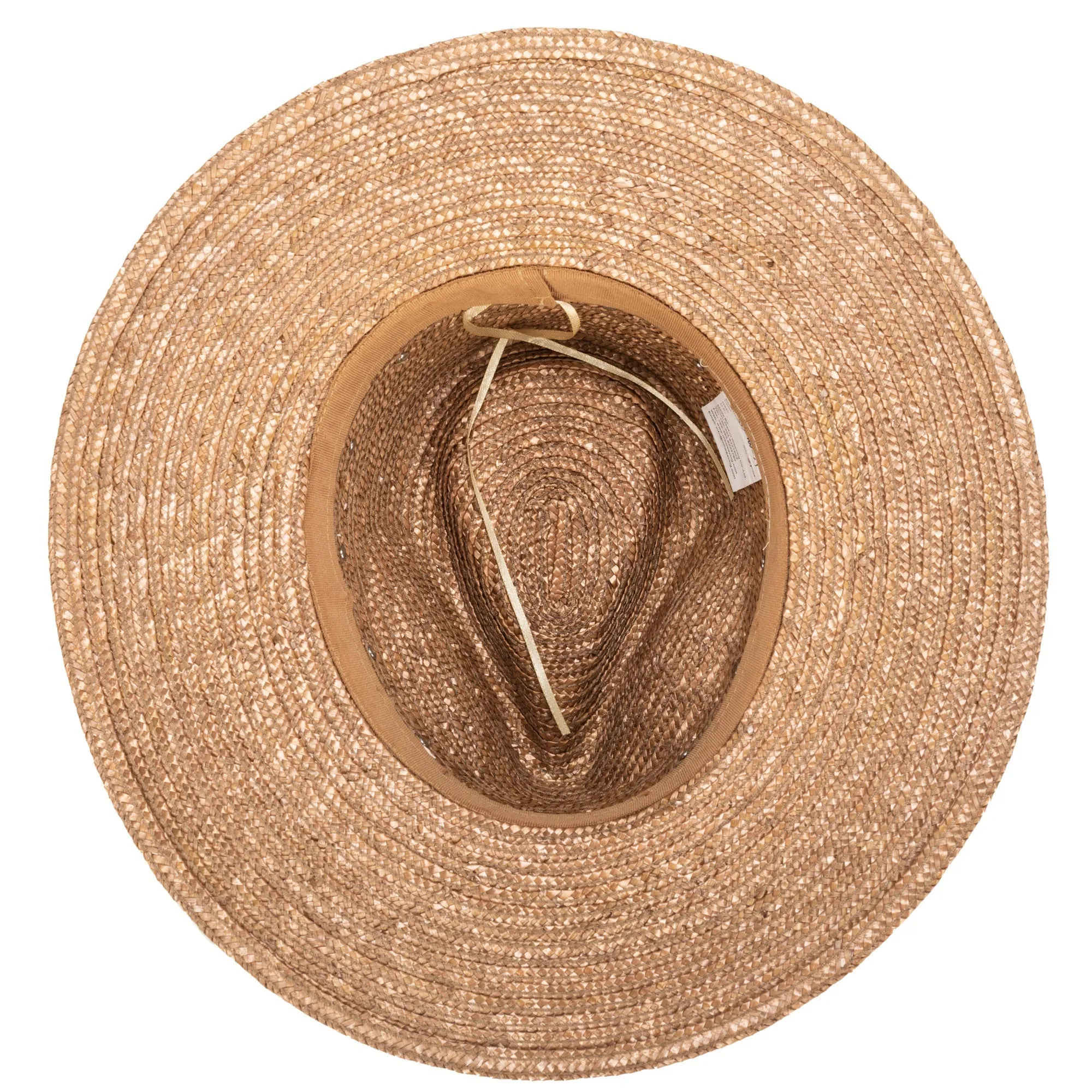 Resort Ready - Wheat Straw Fedora with Glam Details