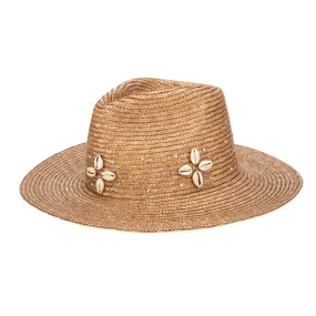 Resort Ready - Wheat Straw Fedora with Glam Details