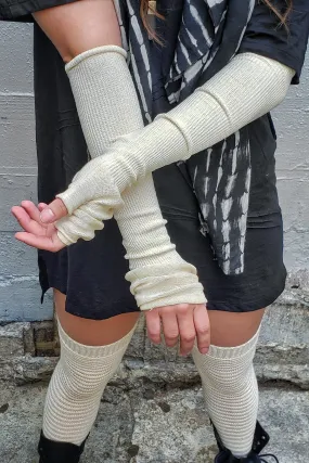 Silk Fingerless Gloves