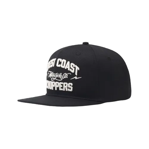 WCC MOTORCYCLE CO. FLATBILL HAT - BLACK