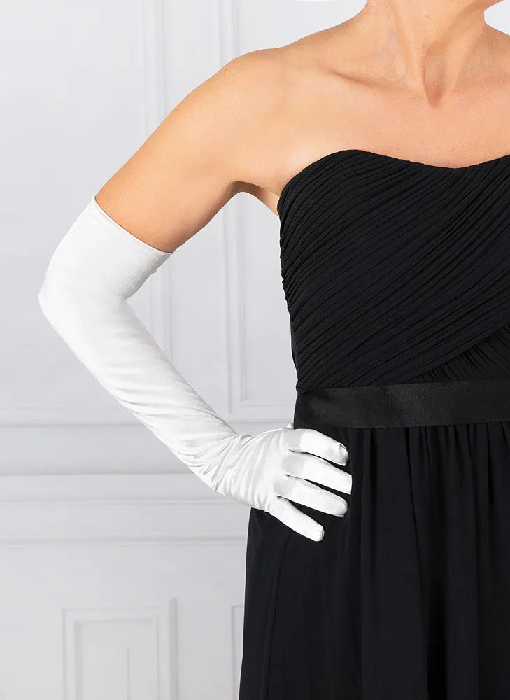 Women's Long Opera Satin Gloves