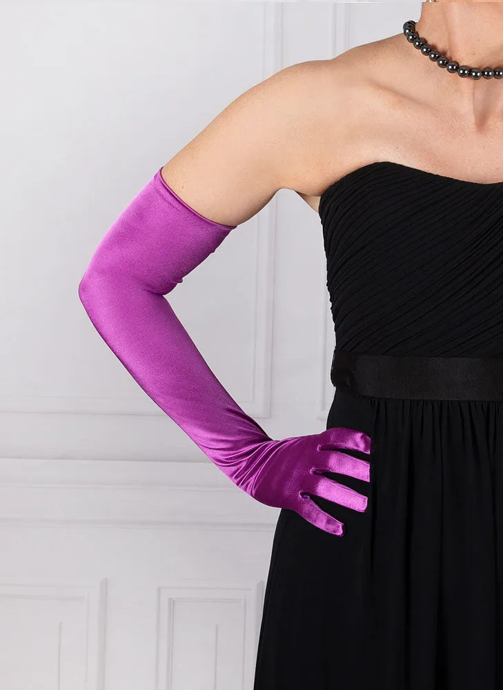 Women's Long Opera Satin Gloves