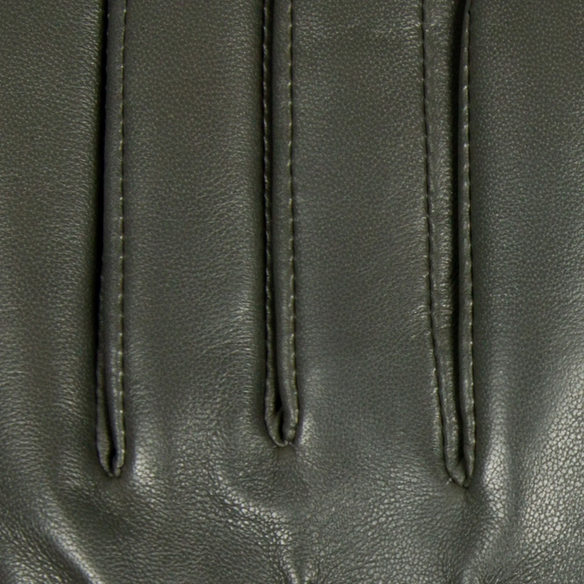 Women’s Three-Point Wool-Lined Leather Gloves with Knitted Cuffs