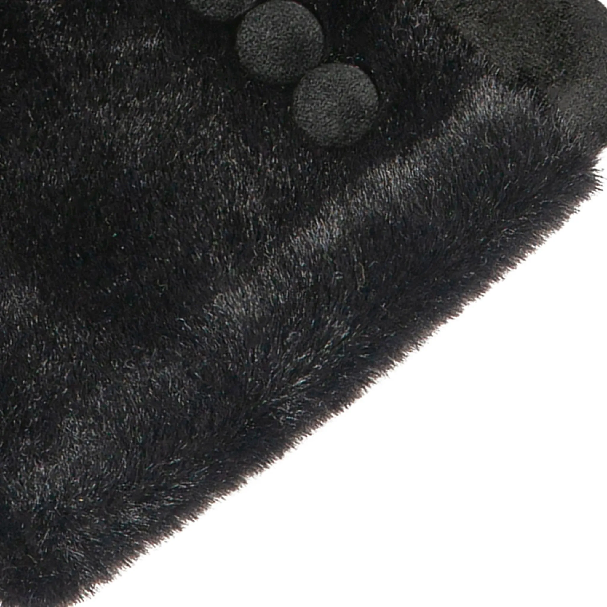 Womens Touchscreen-Compatible Faux Suede and Fur Gloves with Velour Lining