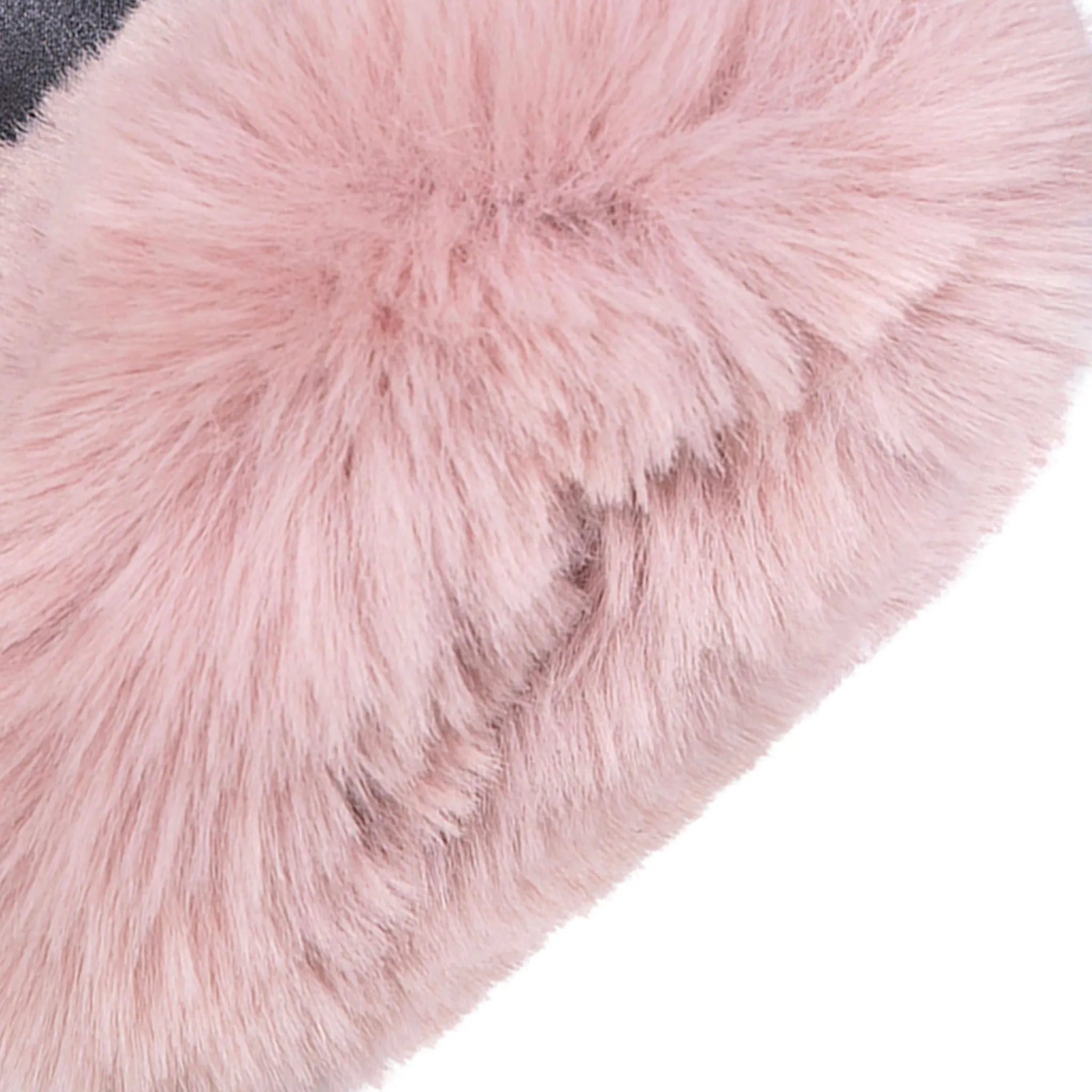 Women's Touchscreen Velour-Lined Faux Suede Gloves with Faux Fur Cuffs